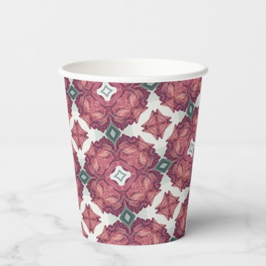 Gemustert Pappbecher (Rückseite)