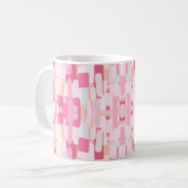 Gemustert rosa kaffeetasse (Vorderseite Links)
