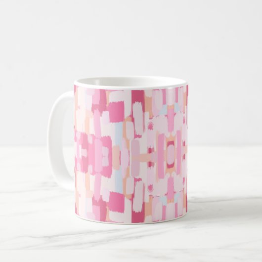 Gemustert rosa kaffeetasse (Vorderseite Links)