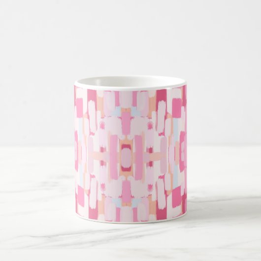 Gemustert rosa kaffeetasse (Mittel)