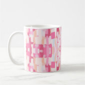 Gemustert rosa kaffeetasse (Links)