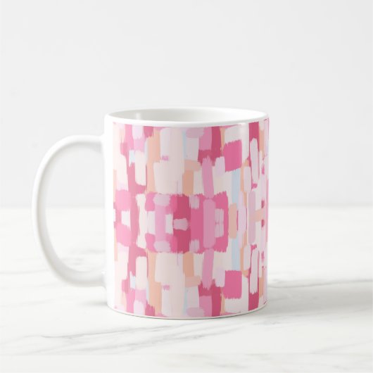 Gemustert rosa kaffeetasse (Links)
