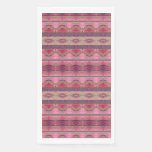 Gemustert rosa serviette