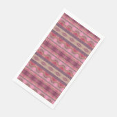 Gemustert rosa serviette (Ecke)