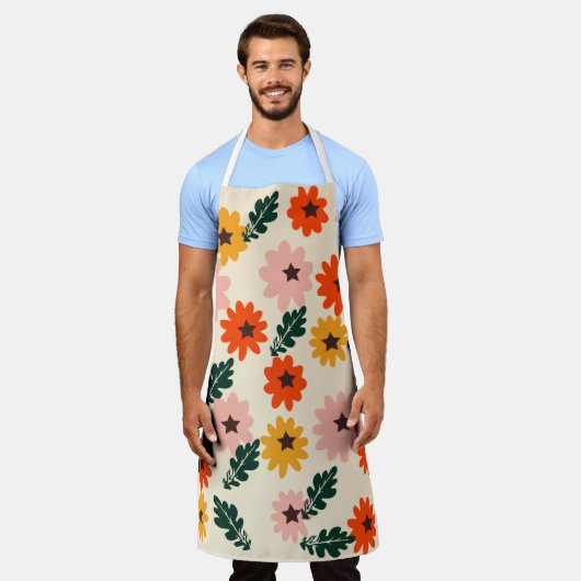 Gemustert Schürze (Getragen)