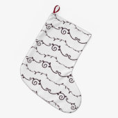 gemustert schwenken großer weihnachtsstrumpf (Vorderansicht (hängend))