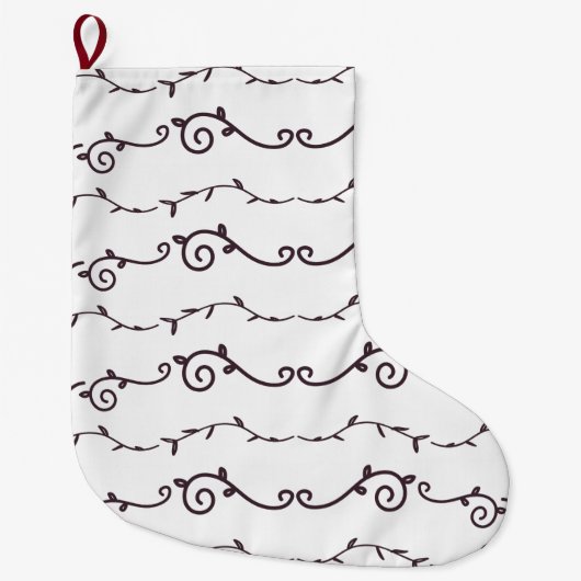 gemustert schwenken großer weihnachtsstrumpf (Vorderseite)