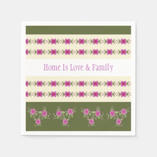 Gemustert Serviette (Vorderseite)