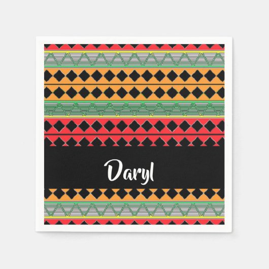 Gemustert Serviette (Vorderseite)