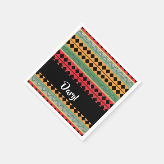 Gemustert Serviette (Ecke)