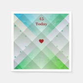 Gemustert Serviette (Vorderseite)