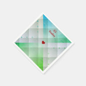 Gemustert Serviette (Ecke)