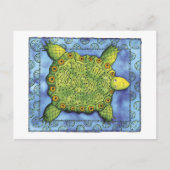Gemustert Turtle Postkarte (Vorderseite)