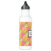 Gemusterte Ananas Tropical Edelstahlflasche (Links)