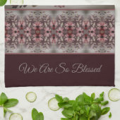 Gemusterte Aquarellblume Geschirrtuch (Gefaltet)