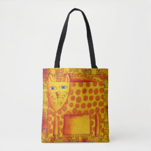 Gemusterte Aquarellleopard-Illustration Tasche