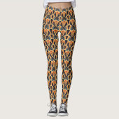 Gemusterte Art Deco Leggings (Vorderseite)