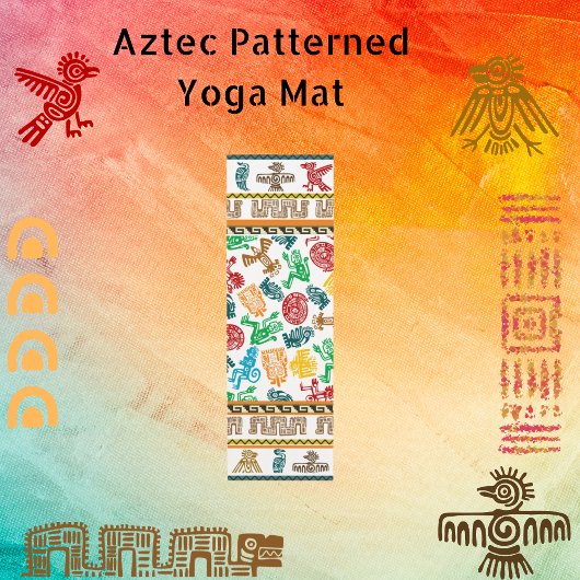 Gemusterte Aztekenmatte Yogamatte
