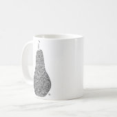 Gemusterte Birnen-Tasse Kaffeetasse (Vorderseite Links)