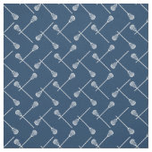 Gemusterte blaue Lacrosse-Sticks Stoff (Muster)