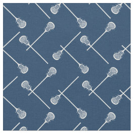 Gemusterte blaue Lacrosse-Sticks Stoff