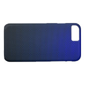 Gemusterte Blue Black Carbon Case-Mate iPhone Hülle (Rückseite (Horizontal))