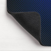 Gemusterte Blue Black Carbon Mousepad (Ecke)
