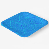 Gemusterte Blue Paper-Teller Pappteller (Gewinkelt)