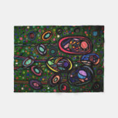 Gemusterte Blume Fleecedecke (Vorderseite (Horizontal))