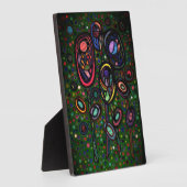 Gemusterte Blume Fotoplatte (Seite)