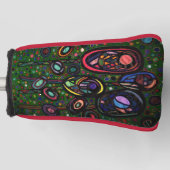 Gemusterte Blume Golf Headcover (Vorderseite)