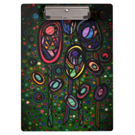 Gemusterte Blume Klemmbrett