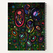 Gemusterte Blume Notizblock (Rückseite)