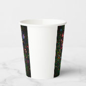 Gemusterte Blume Pappbecher (Links)