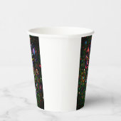 Gemusterte Blume Pappbecher (Rechts)