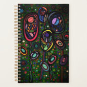 Gemusterte Blume Planer (Vorderseite)