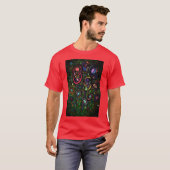 Gemusterte Blume T-Shirt (Vorne ganz)