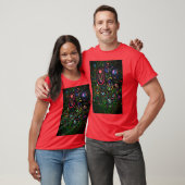 Gemusterte Blume T-Shirt (Unisex)