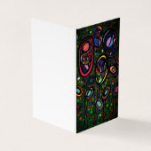 Gemusterte Blume Visitenkarten (Vorderseite)