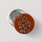 Gemusterte Blumen Button (Vorne & Hinten)