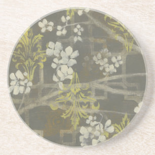 Gemusterte Blüten-Niederlassung I Getränkeuntersetzer