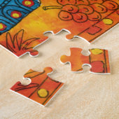 Gemusterte Elephant Watercolor-Illustration Puzzle (Seite)