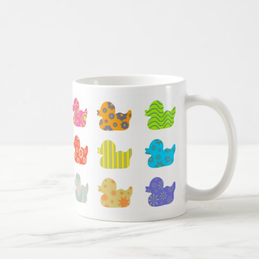 Gemusterte Enten Kaffeetasse (Rechts)