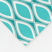 Gemusterte Fleecedecke des Aqua (Ecke)