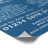 Gemusterte Fliesen, Fußboden, Fliesenwerbung Poster (Ecke)