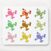 Gemusterte Frösche Mousepad (Vorne)
