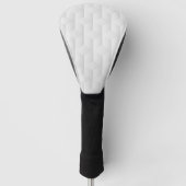 Gemusterte Führerabdeckung mit weißer Geometrie Golf Headcover (Vorderseite)