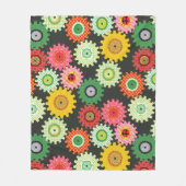 Gemusterte Geber Fleecedecke (Vorderseite)