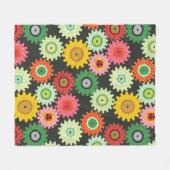 Gemusterte Geber Fleecedecke (Vorderseite (Horizontal))