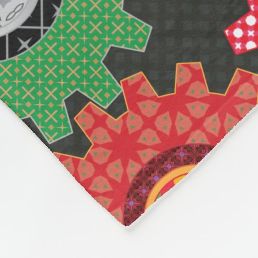 Gemusterte Geber Fleecedecke (Ecke)